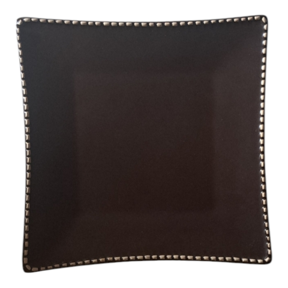Italian Stitch Stoneware Square plates